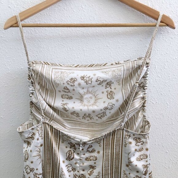 DANIELLE BERNSTEIN Zodiac Slip Dress Size 12 - Picture 4 of 8